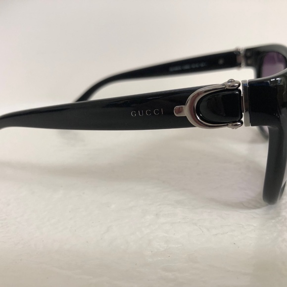Gucci Blk Horsebit Sunglasses - Authentic - NWOT - Picture 3 of 8